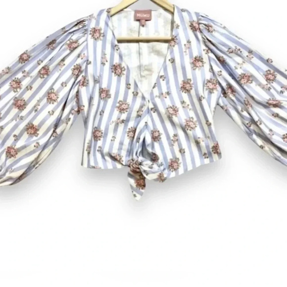 Show Me Your Mumu Ella Linen Floral Top - Picture 3 of 6